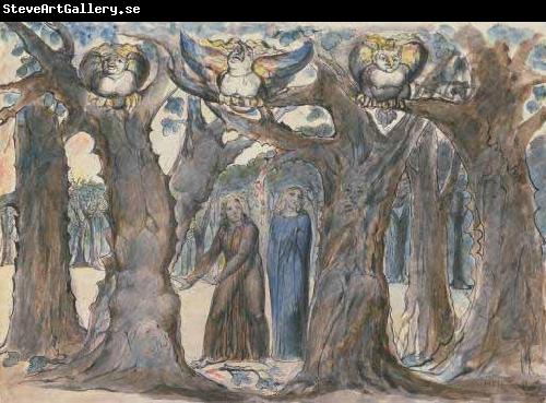 William Blake The Harpies and the Suicides